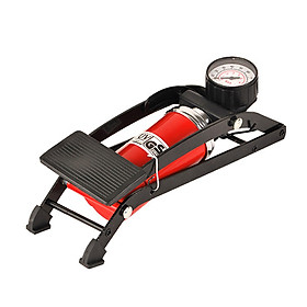 Single Cylinder Foot Air Pump Portable Floor Bike Pump with Accurate Pressure Gauge & Smart Valves 160PSI Air Pump for