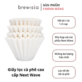 Mua Giấy lọc Cà Phê cao cấp NEXT WAVE Original White Paper Filter for 1~2cups-Economy Pack（100 cái / hộp）- Chính hãng Brewista