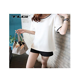 Áo thun nữ ngắn tay phong cách Hàn Quốc TLG 352TI 2(trắng)