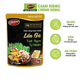 Nước Dùng Lẩu Gà Barona 140g tươi ngon chuẩn vị không cần nêm nếm