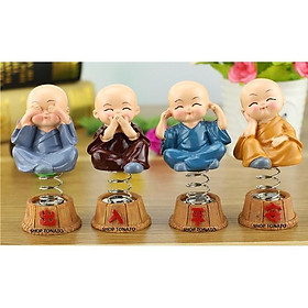 Mua BỘ TƯỢNG 4 CHÚ TIỂU GẮN LÒ XO CAO 10CM