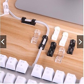 Mua Kẹp cố định dây điện dán tường - bộ 16 cái kèm miếng dán  kẹp giữ dây điện  dùng để đi đường dây điện / cáp