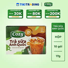 Cozy Trà sữa 3in1 - Anh Quốc 10 gói x 17g Hộp