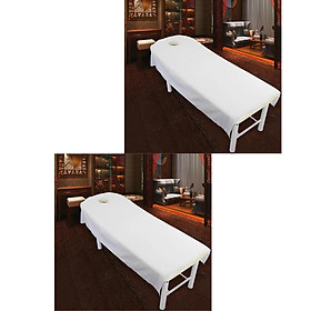 2-in-1 SPA Massage Treatment Bed Cover White