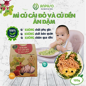 Mì Ăn Dặm Củ Cải Đỏ Và Củ Dền kiểu Nhật cho bé 7 tháng bổ sung chất xơ cải