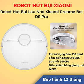 Mua Robot Hút Bụi Lau Nhà Dreame D9 | Màu Trắng