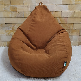 Mua Ghế lười hạt xốp 3ii Home hình trái lê cao cấp cho bé size 80x100cm vải nhung gân mền mại êm ái nhiều màu sắc lựa chọn
