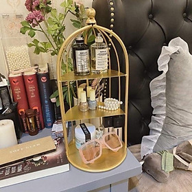 Mua KỆ TRANG TRÍ LỒNG CHIM ĐỂ MỸ PHẨM 3 TẦNG