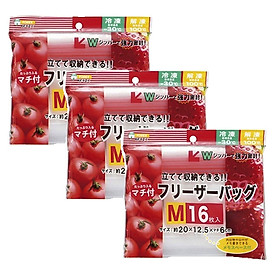 Combo 03 Set túi Zip bảo quản thực phẩm - Nội địa Nhật Bản