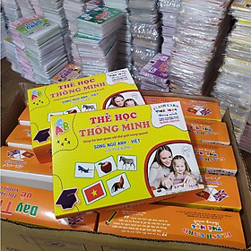 Bộ Thẻ Học Thông Minh cho bé 18 Chủ Đề thẻ học Glenn Doman loại to song ngữ Flashcard