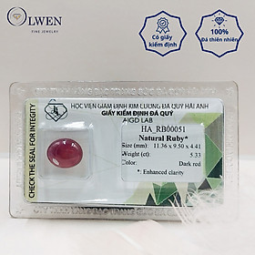 Mua Viên đá Ruby thiên nhiên kiểm định AIG_HA-RB00051