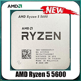 Mới AMD Ryzen 5 5600 R5 5600 3.5 GHz 6 Nhân Mười Hai Luồng Bộ Vi Xử Lý 7NM 65W L3=32M 100-000000927 Ổ Cắm AM4 KHÔNG QUẠT