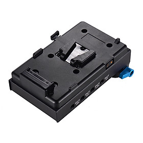 Đế Chuyển Đổi Pin Ngàm Khóa Chữ V Andoer Kèm Pin Ảo EN-EL15 Kẹp Lỗ Đôi Cho Máy BMCC BMPCC Nikon D850/D800/D810/D750/D7200/D7000 (Lỗ 15mm)