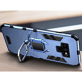 Ốp lưng cho Samsung Galaxy Note 9 iron man chống sốc kèm iring  - hàng chính hãng - Xanh đen