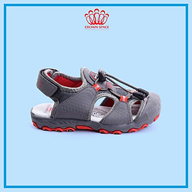 Sandals Bít Mũi Bảo Vệ Chân Nam Cao Cấp Kiểu Dáng Thể Thao Crown Space UK active CRUK804 Nhẹ Êm Thoáng Khí Dành cho Bé Trai Từ 4 đến 14 Tuổi/Size 26-35