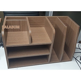 Mua Kệ gỗ để bàn - Để hồ sơ & tài liệu văn phòng - Giá xưởng Balabum - Gọn  tiện dụng  bền và đẹp - Ván dày 17mm- HCM