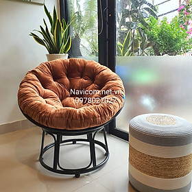 Ghế papasan khung sắt size 90cm