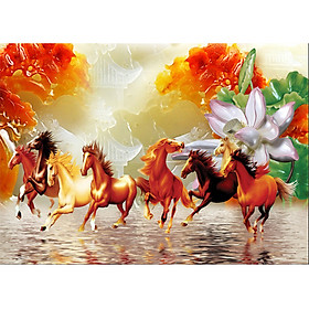 Mua Tranh treo tường - Trang trí - Mã đáo thành công 3D/Gỗ MDF Hàn Quốc/Chống ẩm mốc  mối mọt 13636