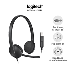 Tai nghe có dây Logitech H340 - Hàng chính hãng