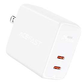 Mua Adapter Sạc Acefast PD 3.0 40W 2 Cổng USB Type-C USB Type-C Chuôi Dẹt US A11 - Hàng Chính Hãng