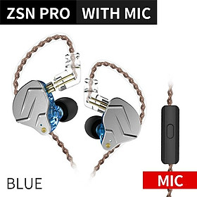 KZ ZSN PRO 1BA 1DD Technology Hifi Metal In Ear Tai nghe Bass Bass Sport Sport Tiêu đề khử tai ZSX ZSN Pro X ZSTX