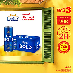Bia Hanoi BOLD - Thùng 24 lon 330ml
