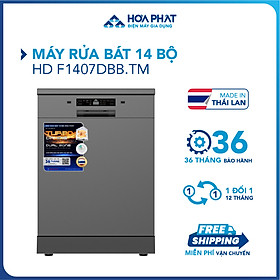 Mua Máy rửa bát 14 bộ Hòa Phát HD F1407DBB.TM - Bảo hành 36 tháng - Hàng chính hãng