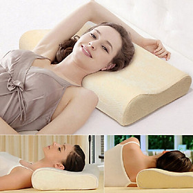 Mua Gối Cao Su Non + Áo Gối (30x50cm) Chống Đau Cột Sống Cổ Ngáy Ngủ