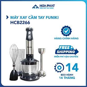 Máy xay cầm tay Funiki HCB2266 - 800W, lưỡi dao inox - Hàng Chính Hãng