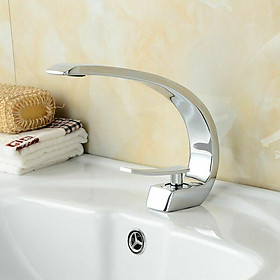 Bồn rửa nóng và máy đồng lạnh có thiết kế Cascade bồn rửa vòi phòng tắm chrome máy trộn đồng thau 2317cm bạc