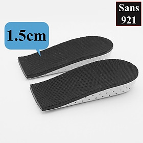 Lót giày tăng chiều cao nam nữ Sans921 độn giầy nâng đế 2cm 3cm 4cm 5cm