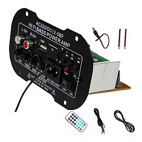 Hi Bass Power Subwoofer AMP Board Mini Digital Amplifier Radio TF USB