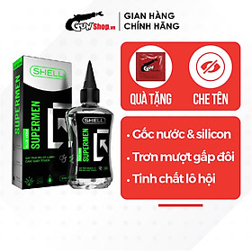 Gel bôi trơn hậu môn tinh chất lô hội Shell Supermen Aloe Vera - Chai 90ml | GUNSHOP VIỆT NAM