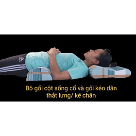 Mua Bộ gối cột sống cổ và gối kê lưng/kê chân.Hỗ trợ đau lưng  thoái hóa đau cổ vai gáy