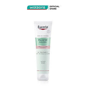 Gel Rửa Mặt Eucerin Pro Acne Solution 3X Treatment Gel To Foam Cleanser 150ml