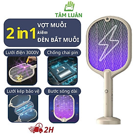 Vợt muỗi thông minh đa năng đèn bắt muỗi diệt công trùng an toàn cho trẻ em