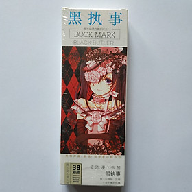 Hộp 30 tám bookmrark đánh dấu sách Hắc Quản Gia