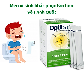 Thực phẩm Men vi sinh OptiBac Probiotics xanh Anh 30 gói hỗ trợ điều trị táo bón Dành cho Mẹ và bé