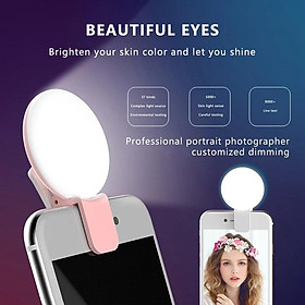 Đèn LED hỗ trợ chụp ảnh selfie kích thước nhỏ gọn chất lượng cao
