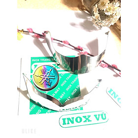 Combo Bộ ốp dè INOX xe máy GRANDE sản xuất năm 2014-2018 + 1 tem logo Titan YAMAHHA giá 1 cặp tại xưởng INOX Vũ