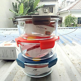 Mua HỘP ĐỰNG THỰC PHẨM THỦY TINH HÌNH TRÒN 950ML CAO CẤP