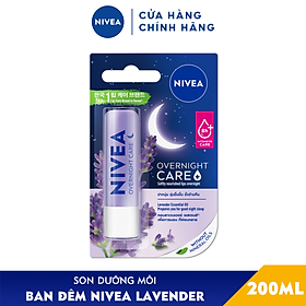 Son Dưỡng Môi Ban Đêm NIVEA Lavender Cấp Ẩm Phục Hồi 4.8 g - 88068