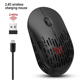 Wireless Mouse 2.4G Single Mode Charging Silent Ergonomic Computer Mouse for PC Laptop