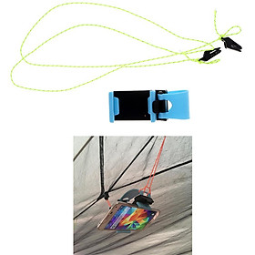 Outdoor Camping Hiking Beach Tent Watching Movies DIY Mobile Phone Holder Hanging Grip Clip