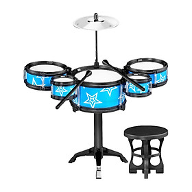 Simulation Kids Drum Toys Playset Jazz Drum Kits for Kids Boys Holiday Gifts