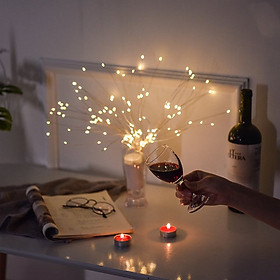 Mua Đèn Pháo Hoa Thả Treo Trang Trí Ngày Tết Kèm Điều Khiển Từ Xa Chớp Nháy 8 Chế Độ Sáng