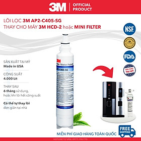 Mua Lõi Lọc 3M AP2-C405-SG Thay Cho Máy Lọc Nước Nóng Lạnh Để Bàn 3M HCD-2 Hoặc 3M Mini Filter - Nhập Khẩu Mỹ  Hàng Chính Hãng - 3M AP2C405SG HCD2 AquaPure C-LC CLC