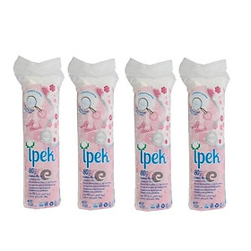 Combo 4 bông tẩy trang Ipek thổ nhĩ kì 80 miếng