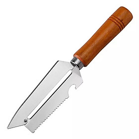 Mua Dao Bào Đa Năng Cán Gỗ 2 Lưỡi Đầu Nhọn Dài 22Cm