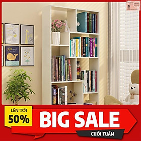 Mua Kệ Sách Gỗ - Kệ Sách Để Sàn Nhiều Ngăn Hình Chữ U Màu Trắng